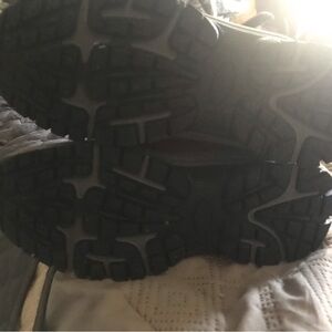 Red sneakers high top sneakers. Never worn